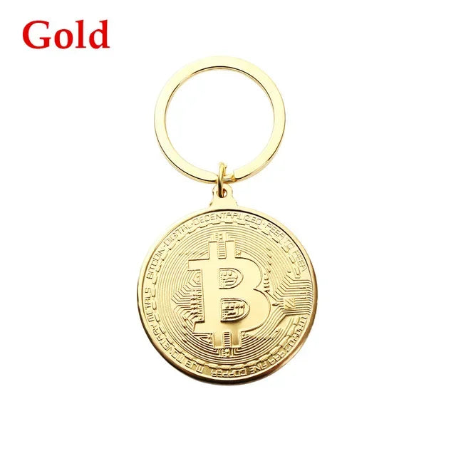 Gold/Silver Plated Bitcoin Collectible copy Coin Pirate Treasure Coins Props Toys For Halloween Party Cosplay Non-currency