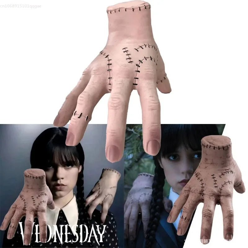 Halloween Horror Thing Hand From Addams Family Cosplay Latex Figurine Home Decor Crafts Party Prop Living Room Decoration