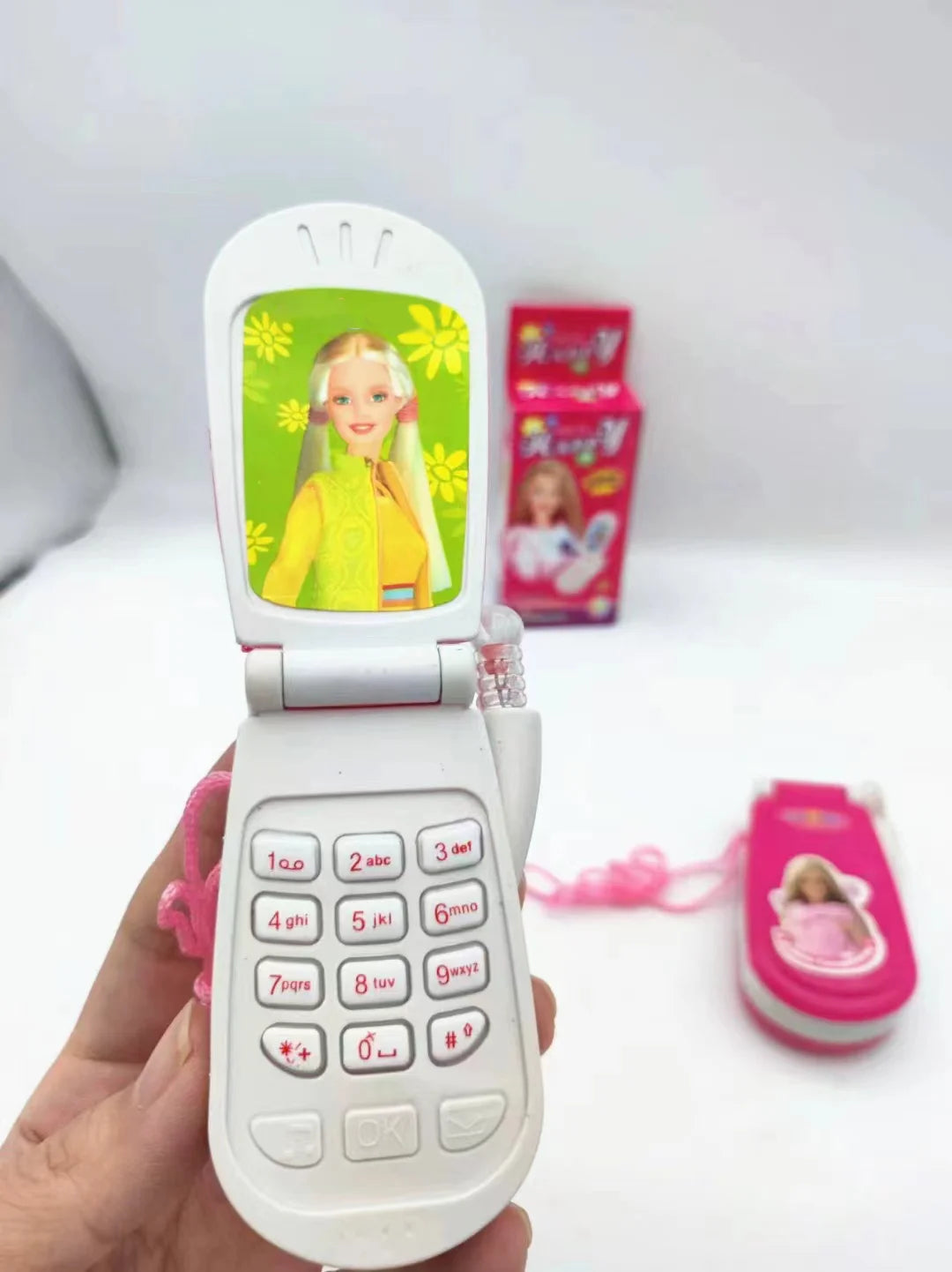 Children's Electronic Toys Can Swim In Water With Colorful Fish And Nostalgic Flip Imitation Mobile Phone Girl Gift