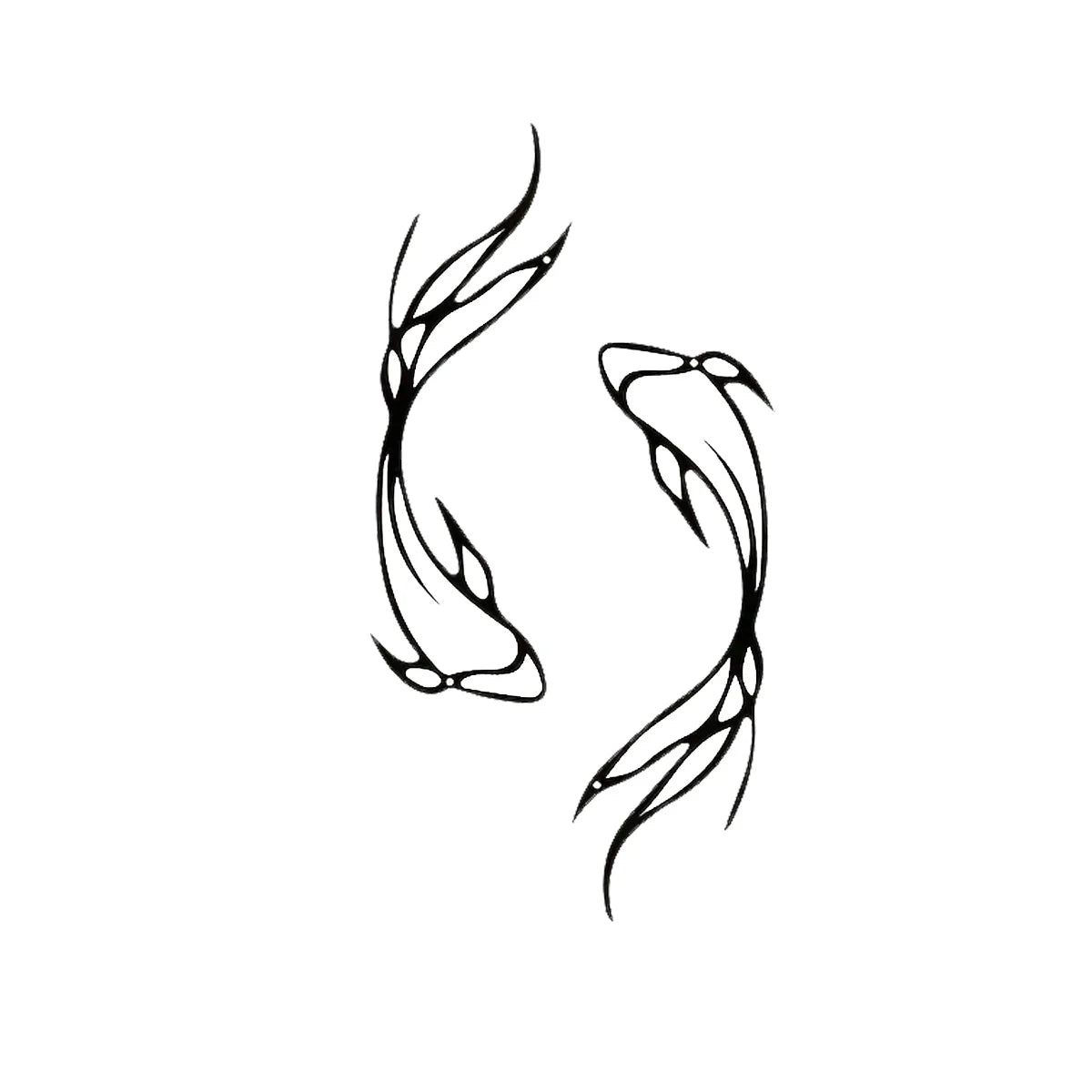 Feng Shui Koi Fish Art Metal Sculpture Minimalist Line Art Metal Wall Art Abstract Art