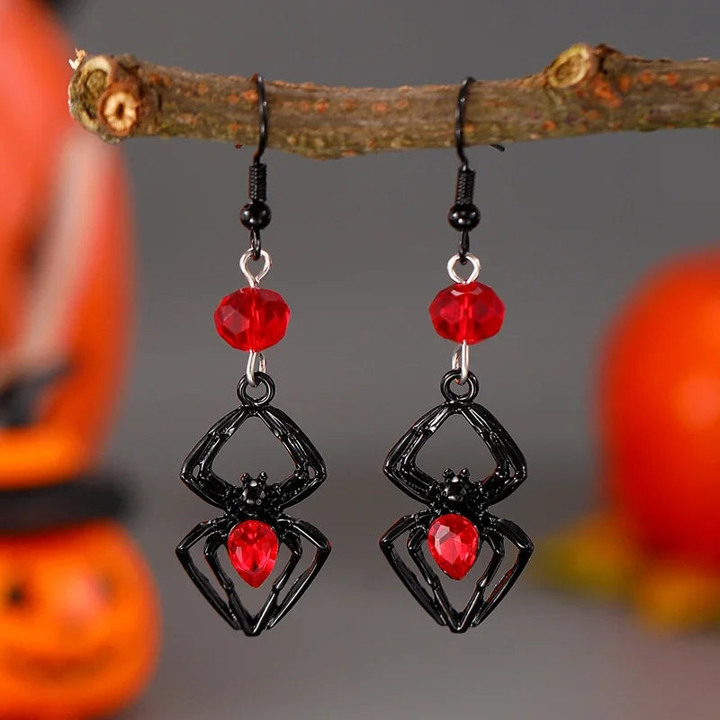 Funny Spider Webs Bats Skeletons Butterflies  Stud Earrings for Women Fashion Jewelry Minimalist Accessories Wholesale Halloween