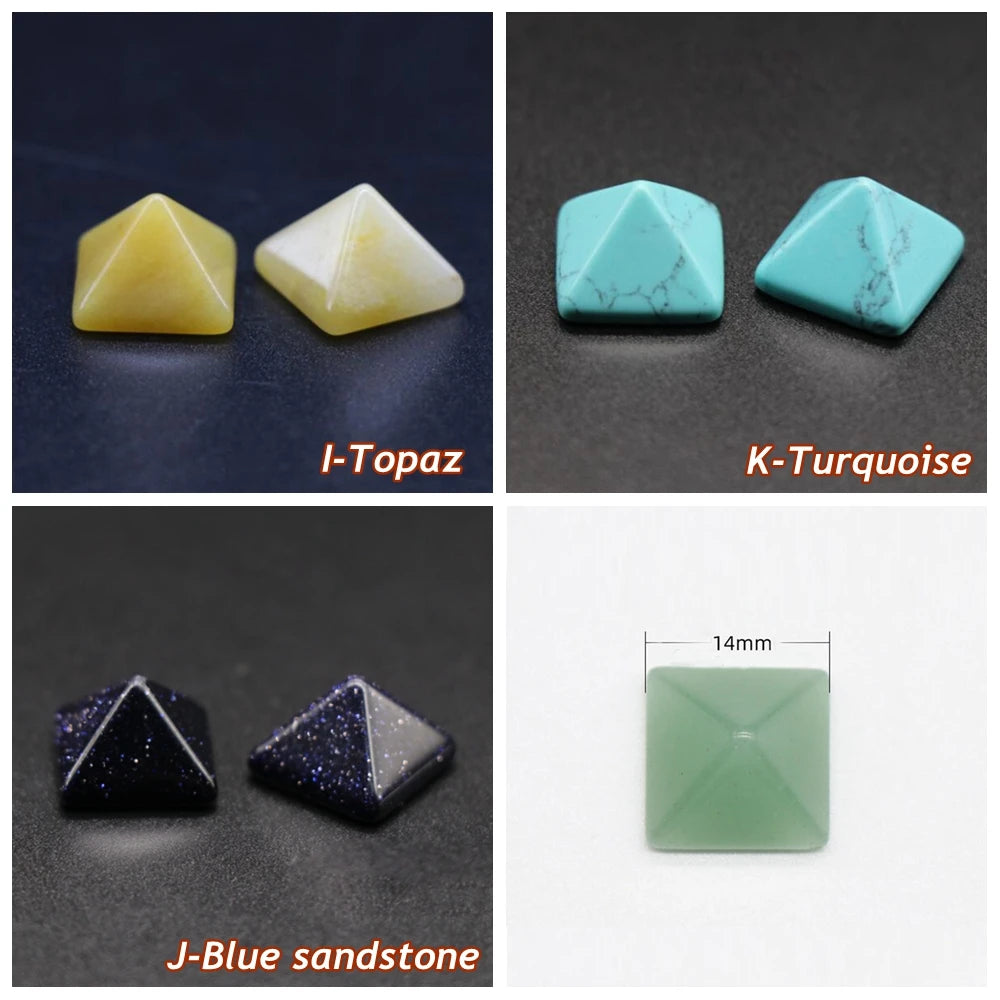 Pyramid Gemstone Natural Stone Crystal Quartz Healing Crystal Home Office Decor Crafts Polished Healing Stone Gift