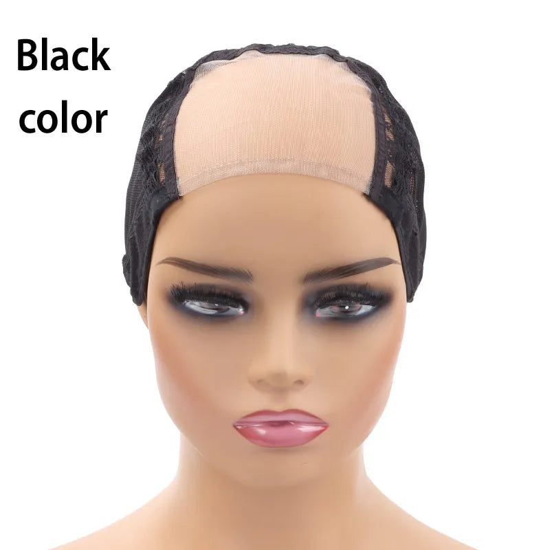 Lace Front Wig Cap For Making Wigs with Adjustable Strap Glueless Swiss Lace Net Weaving Cap to Make Wigs with Closures Frontals