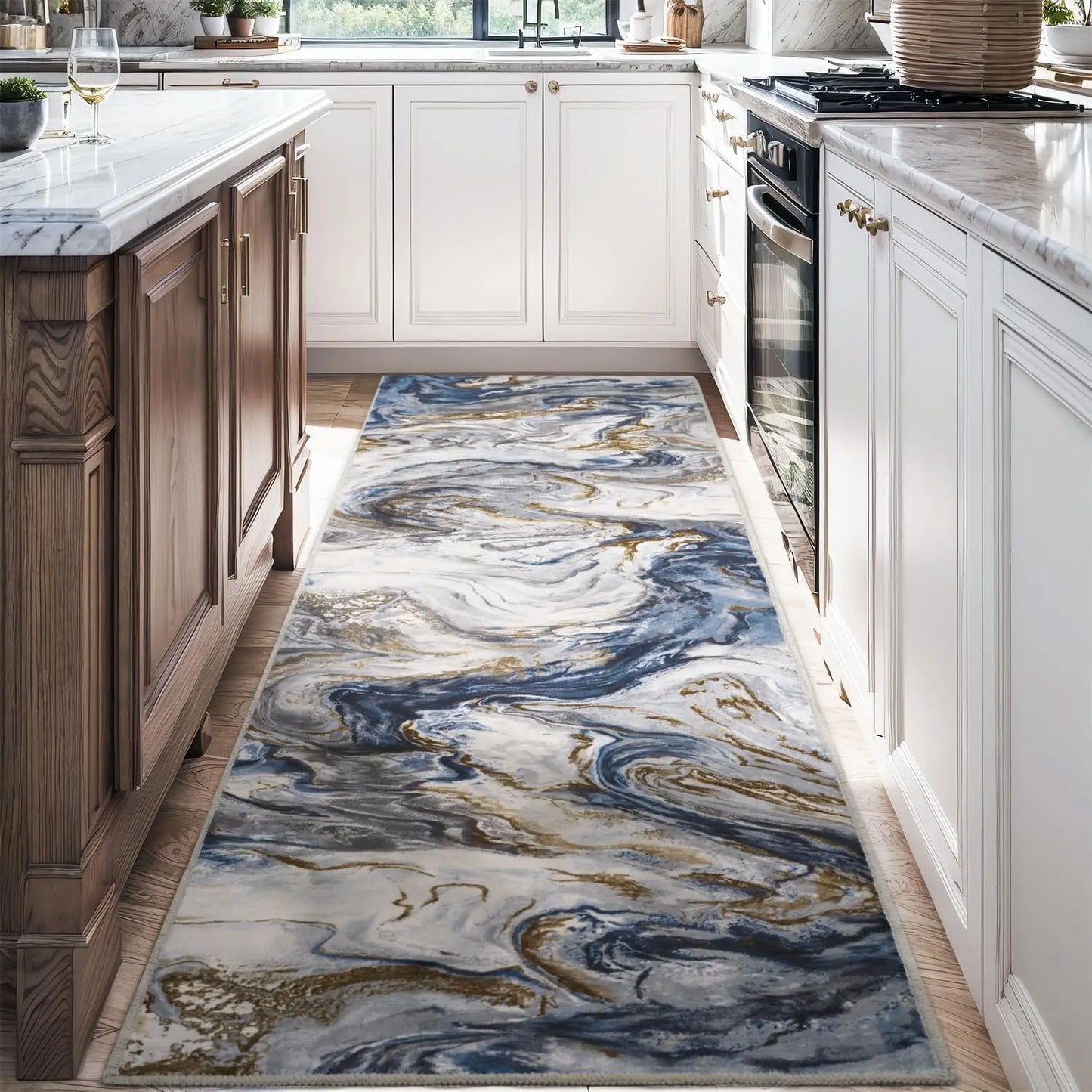 Area Rugs for Living Room, Modern Abstract Rug for Bedroom, Contemporary Machine Washable Rug, Large Stain Resistant Carpet