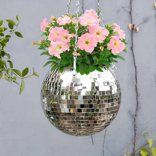 1pc Unique Handcrafted Bohemian-Inspired Hanging Disco Mirror Ball