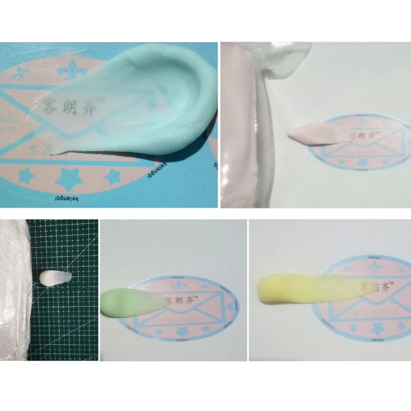 Crystal Resin Clay Jewelry Modeling Flower Making Material Cold Porcelain Clay Translucent Non-baked Soft Pottery Dropship