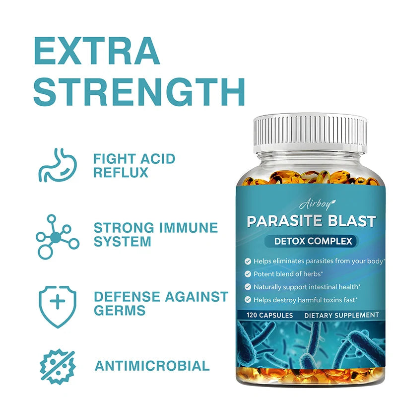 Parasite Blast - Bowel Cleansing Supplement, Digestive Health, Immune Health, Parasite Removal