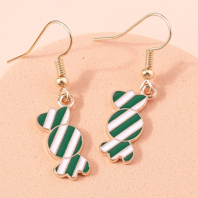 Aihua Fashion Halloween Earrings Enamel Ghost Skeleton Pumpkin Bat Spider Earrings For Women Halloween Night Party Jewelry Gifts