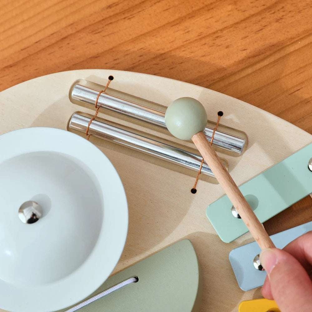 Baby Wooden Instruments Toys Educational Children's Musical Toys Elephant Xylophone Toys Newborn Birthday Gifts Music Table Toys