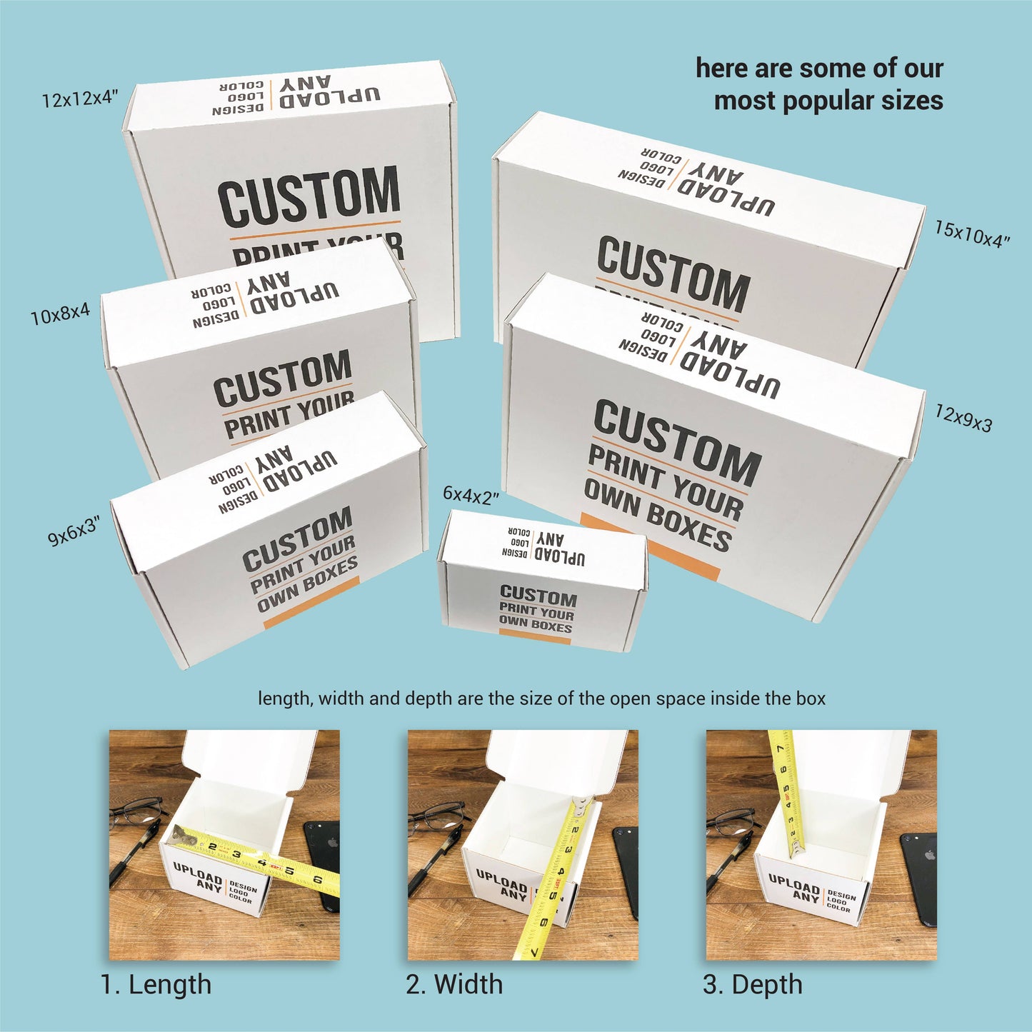 Box Design With Logo Print (Pack Of 25 Boxes)