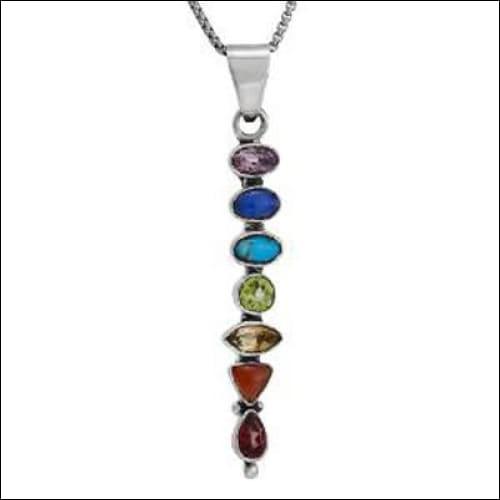 Charming Multi-Gemstone 925 Silver Pendant | Newest Hand-Finished