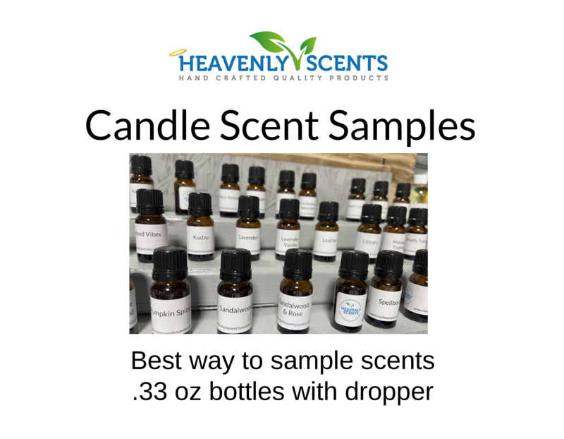 Sample Candle Fragrance Oil - 10 ml bottle - Test