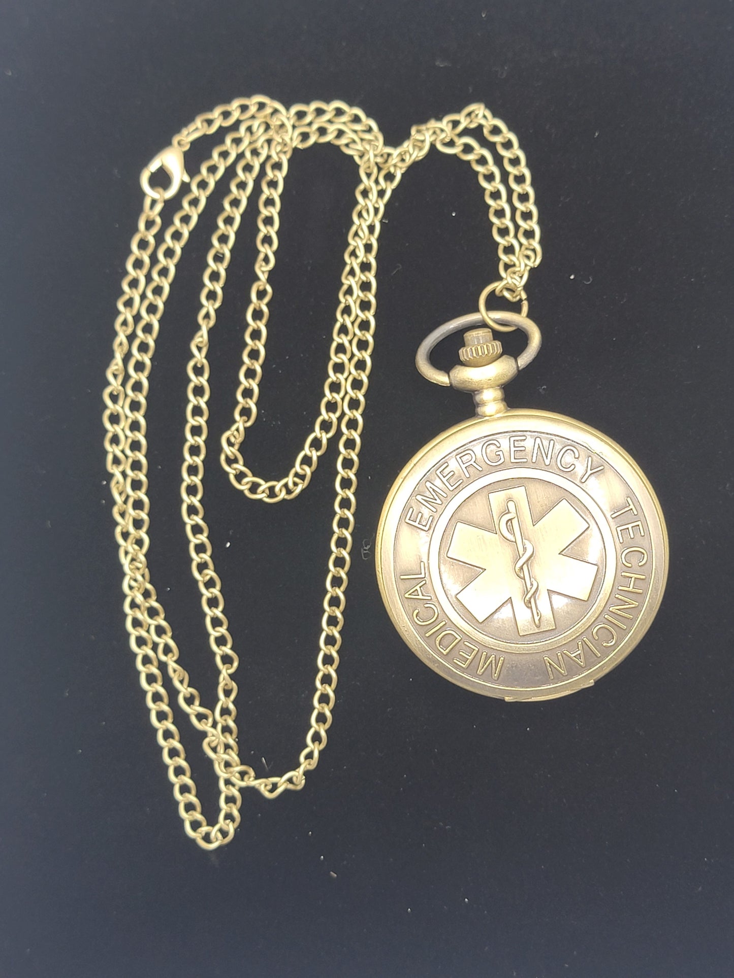 Full Hunter Bronze EMT Pocket Watch | Gift Box Included