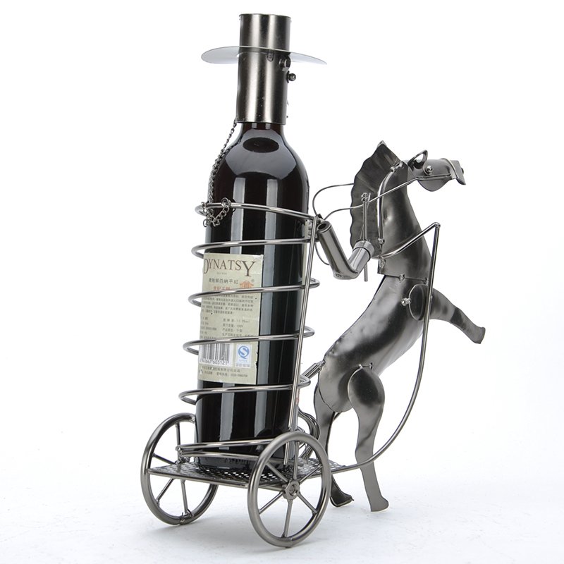 Creative Gentleman Carriage Decorative Wine Racks