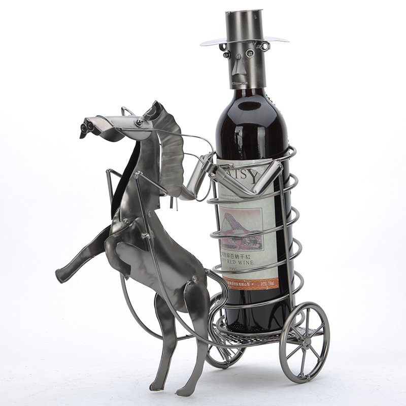 Creative Gentleman Carriage Decorative Wine Racks