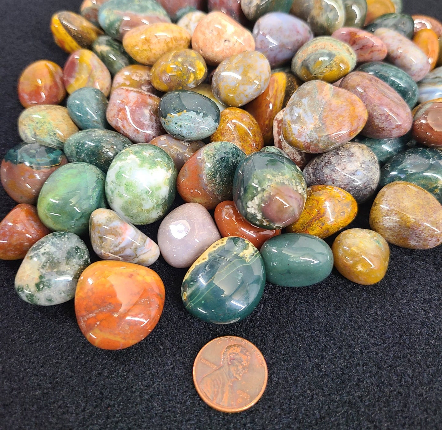 Ocean Jasper Tumbled Stone (0.5kg/1.1lbs) 20-25mm