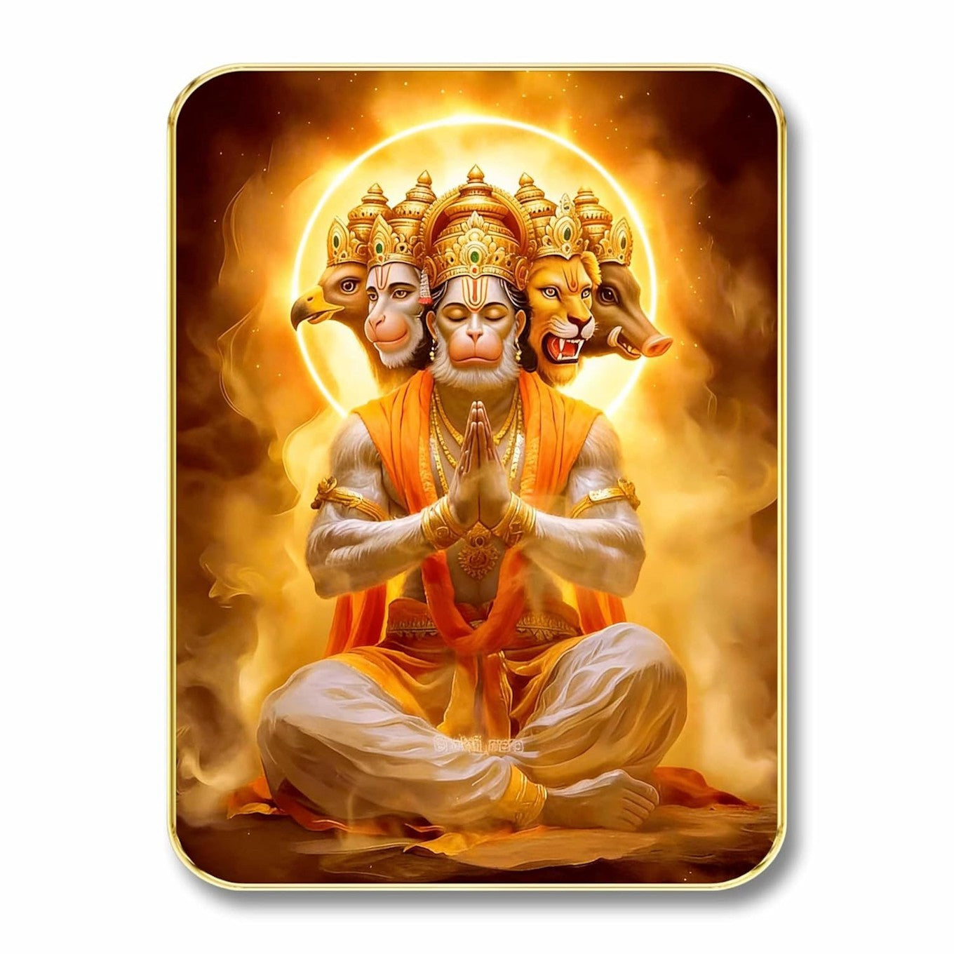 Panchmukhi Hanuman Wall Art Frame